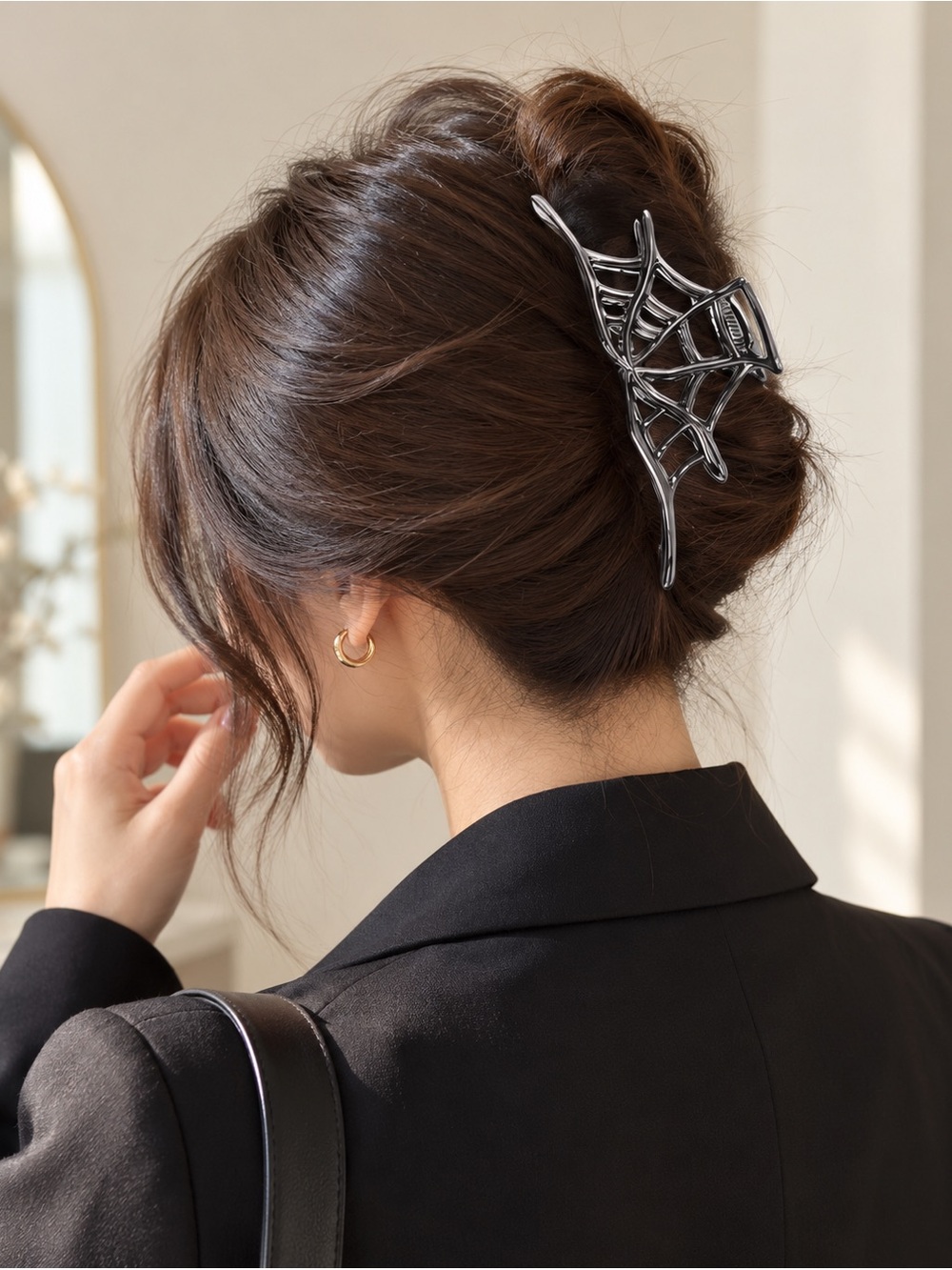 Spiderweb Hair Claw Clip